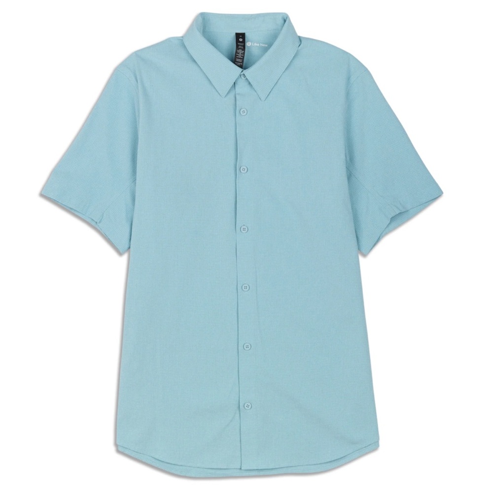 Airing Easy Short Sleeve Button Down Shirt * flawed sz. XL